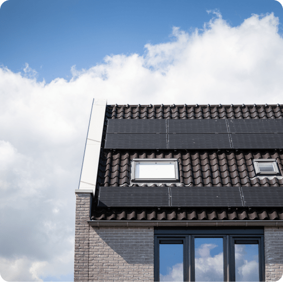 zonnepanelen op een dak