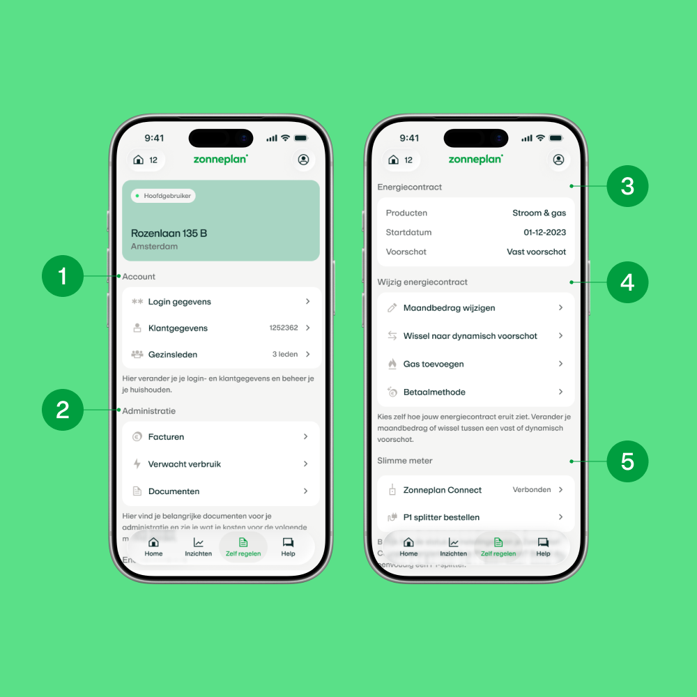 Zelf regelen in de app - Zonneplan Energie