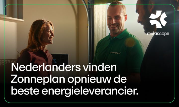 Nederlanders vinden Zonneplan Energie voor het tweede jaar op rij de beste energieleverancier