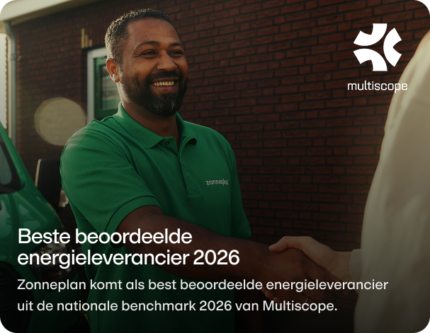 Zonneplan komt als best beoordeelde energieleverancier uit de nationale benchmark 2026 van Multiscope.